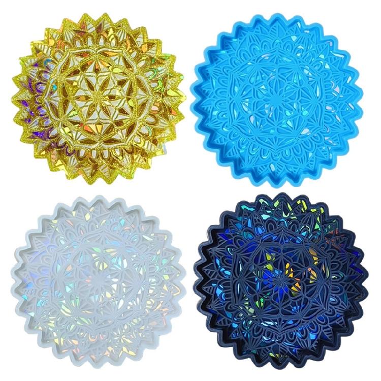 Cup Mat Silicone Mold for Epoxy Resin Crafts Coaster Silicone Mold for Office