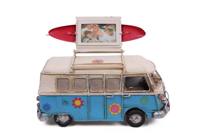 

Декоративный металлический микроавтобус с рамой и копилкой