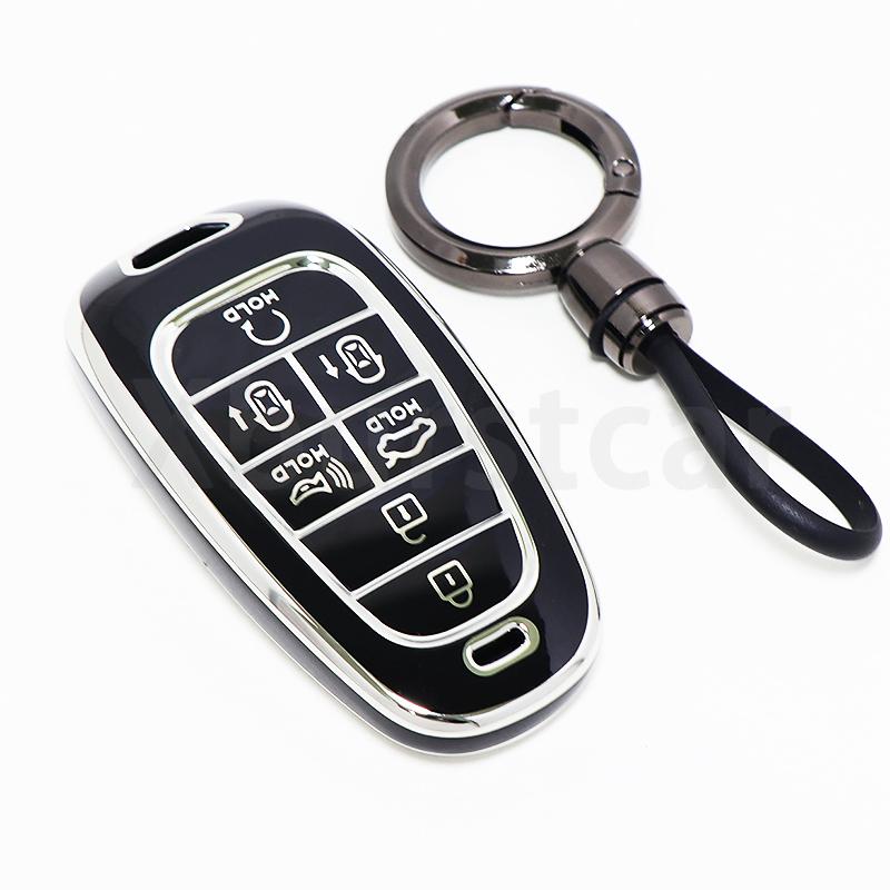 7 Buttons For Hyundai Nexo Tucson Sonata  Grandeur  Sonata Limited Sonata Sel Ev 6 Ev 8 Ioniq 5 Tpu Car Key Case Cover