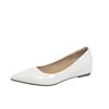 Pointed Toe Patent Leather Office Driving Shoes Women Low Heels 5cm Internal Height Increasing Shoe Fashion Flats Women Shoes