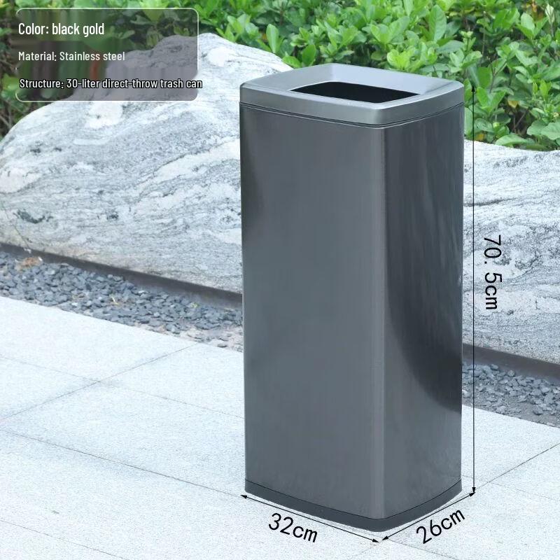 Вертикальная пепельница-урна из нержавеющей стали