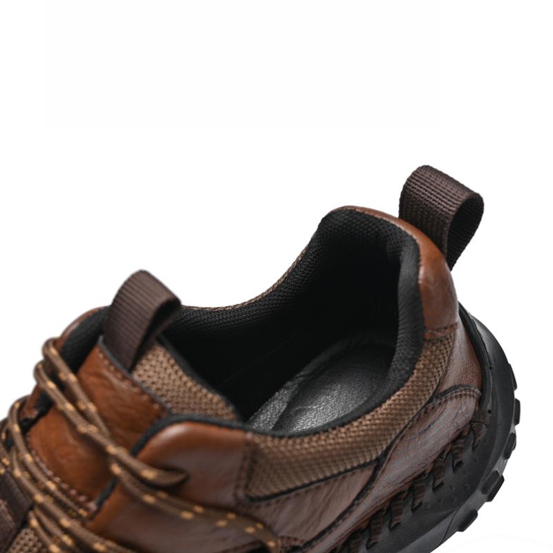 Retro Style Male Casual Shoes Handmade Fashion Sneakers Breathable Leisure Men's Treking Footwear Non-slip Hiking Shoes New Trainers