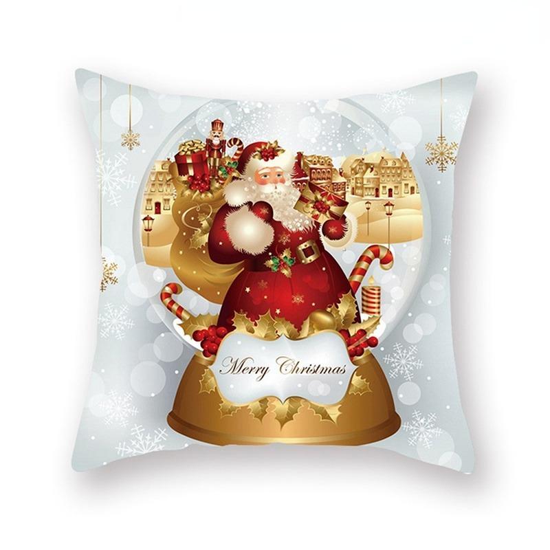 1Pc Santa Pillowcase Happy New Year Xmas Gifts Christmas Decor for Home Merry Christmas Ornament Xmas Gifts Yellow 569₽