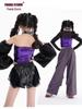 Girls' Trendy Sequin Jazz Dance Bandeau and Long Pants Set - Street Dance Performance Costume