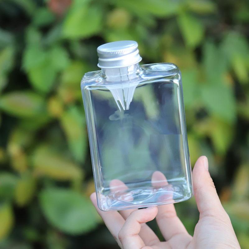 2/5Pcs Storage Bottles & Jars Flower Tea Beverage Bottle Plastic Milk Tea Bottle Flower Juice With Filter Cold Brewing Tea Bottl
