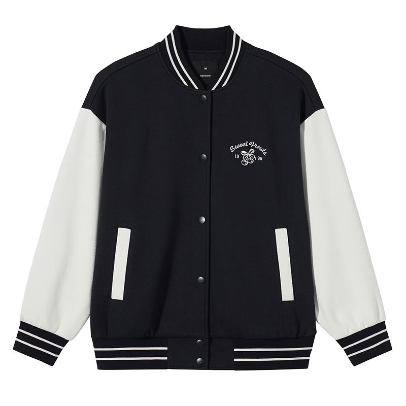 Hotwind Women s Color-block Baseball Jacket L