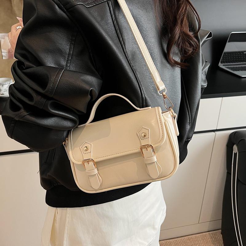 Tragbare kleine quadratische Tasche Damen Neue vielseitige einfarbige Umhängetasche Messenger Bag