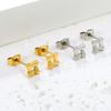 Small Minimalist Hollow Earrings For Healing Piercings Light Luxury Elegant And Delicate Ear Jewelry