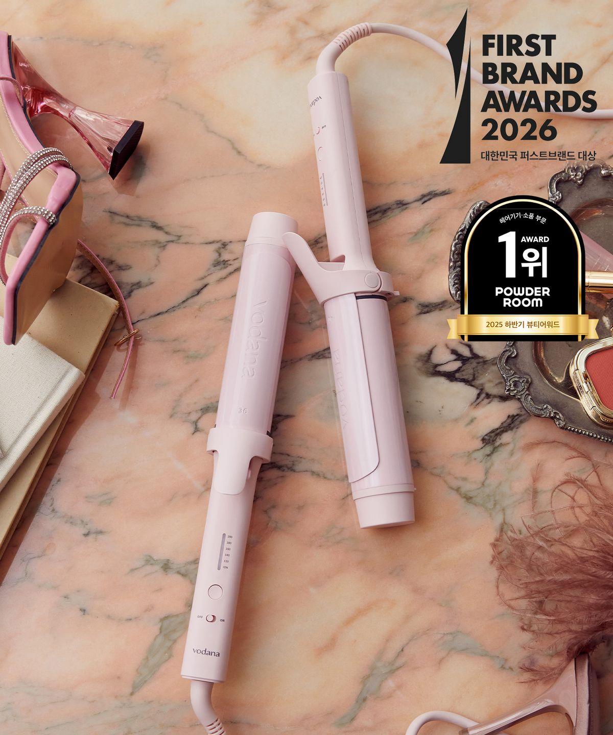 Glow Curling Iron 36mm/40mm Powder Pink Powder Pink 36mm