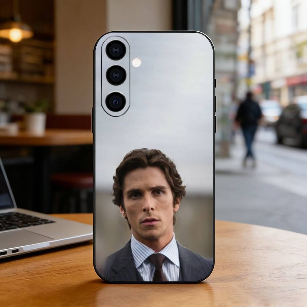 Actor C-Christian Bale Phone Case For Samsung Galaxy A73,A72,A71,A70,A53,A52,A51,Others Soft Black Cover