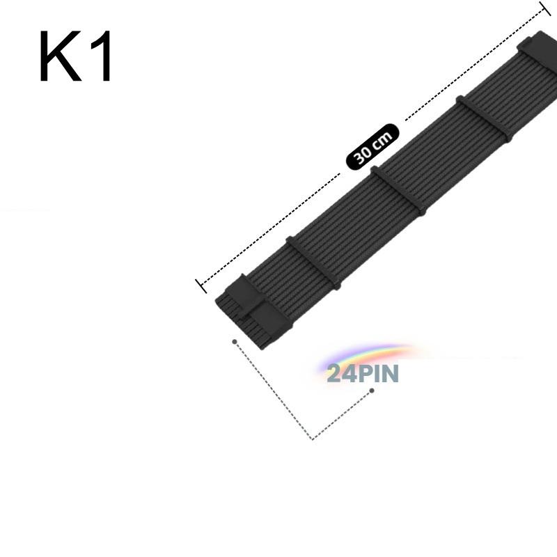 Motherboard PSU Extension Cable 24Pin ATX and 6+2Pin 8Pin PCIe GPU Kit for Modular PC Build Experience