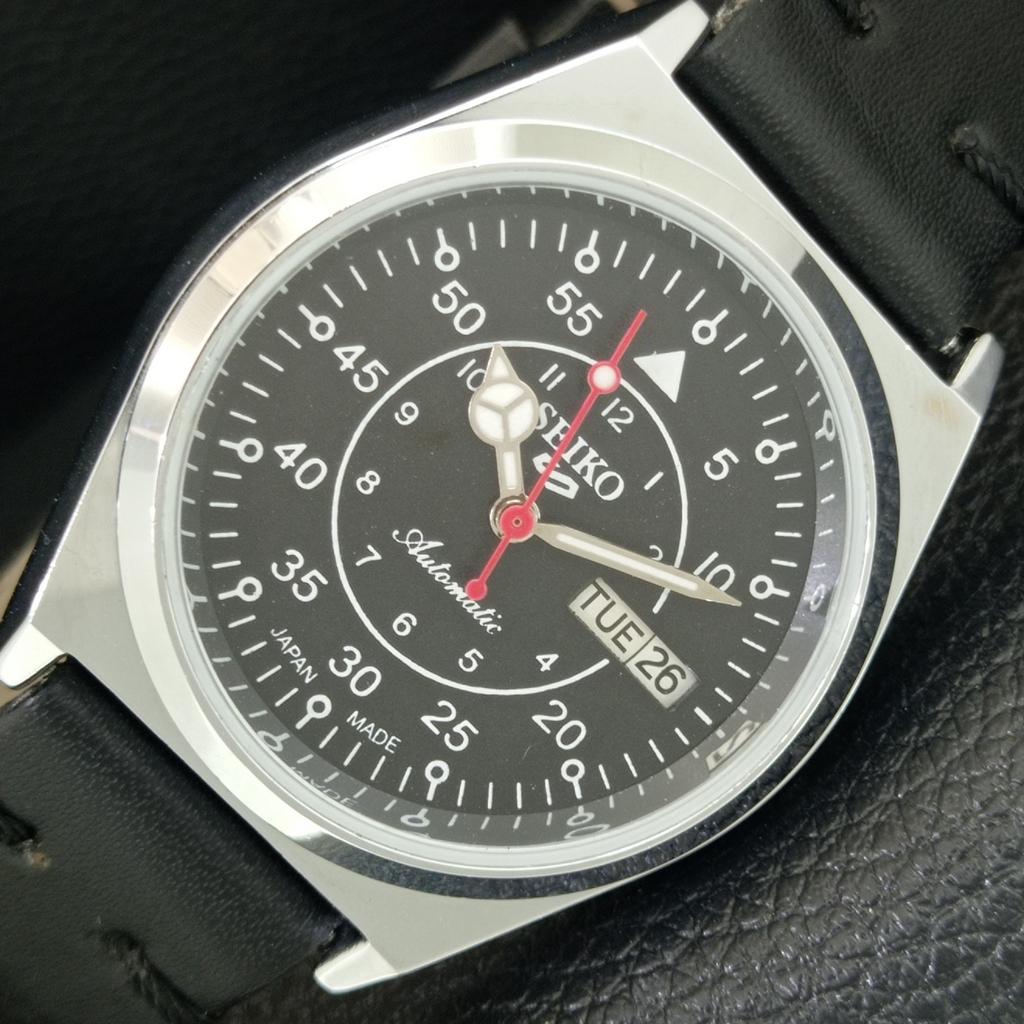 ОТРЕМОНТИРОВАННЫЕ СЕЙКО 5 АВТОМАТИЧЕСКИЕ 6309A ВИНТАЖНЫЕ ЯПОНСКИЕ МУЖСКИЕ ЧЕРНЫЕ ЧАСЫ a442230-1