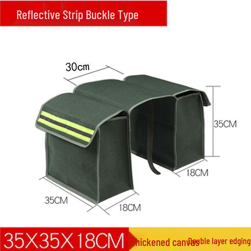 Thick Canvas Motorcycle Saddlebag & Crossbody Tool Bag