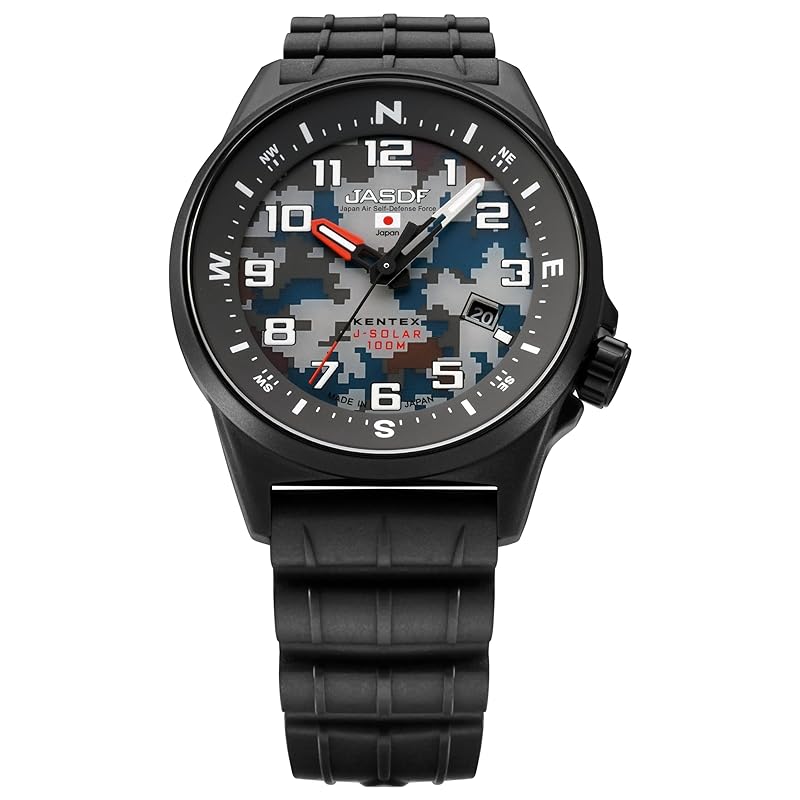 

[KENTEX] watch JSDF combat solar air force S715M-17 men s black