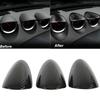Akozon Carbon Fiber Dashboard Gauge Cover Decoration Car Interior Accessories for 370Z Z34 2 Door Coupe LHD 2009‑2020 (Upper)