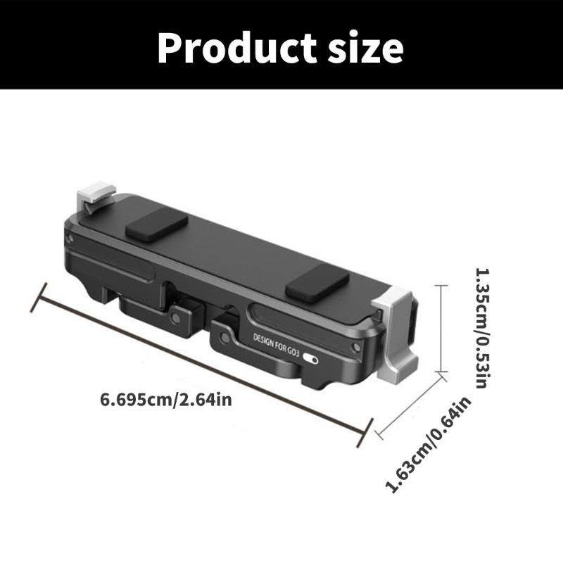 Quick Detach Magnetic Mounting Bracket Accessory For 360 GO3 Action Camera Support 1/4Inch Thread