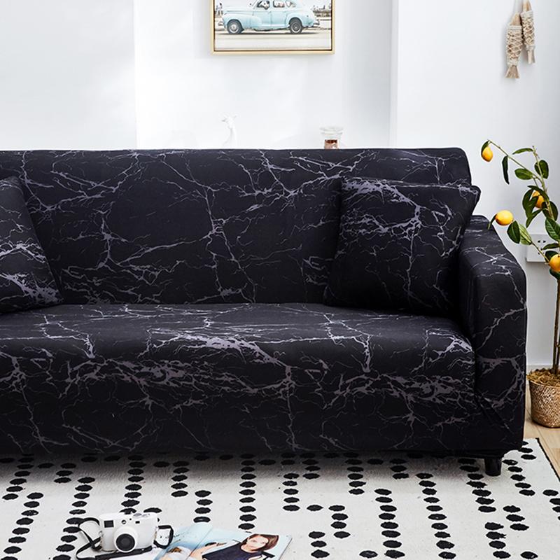 Stretch Stripes Sofa Slipcover Elastic Sofa Cover for Living Room Non Slip Furniture Protector for Pets Soft with Elastic Bottom