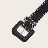 Harajuku Vintage Wide Belt Retro Western Cowboy Belt Casual PU Leather Waistband  Lady