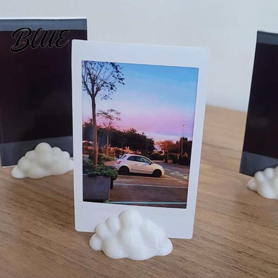 Display Stand For Photos 5Pcs 3D Printed Photo Stand, Decorative Rack, Lovely Cloud Shape Picture Multi-purpose Holder for Leaf Artwork Hand Paintings