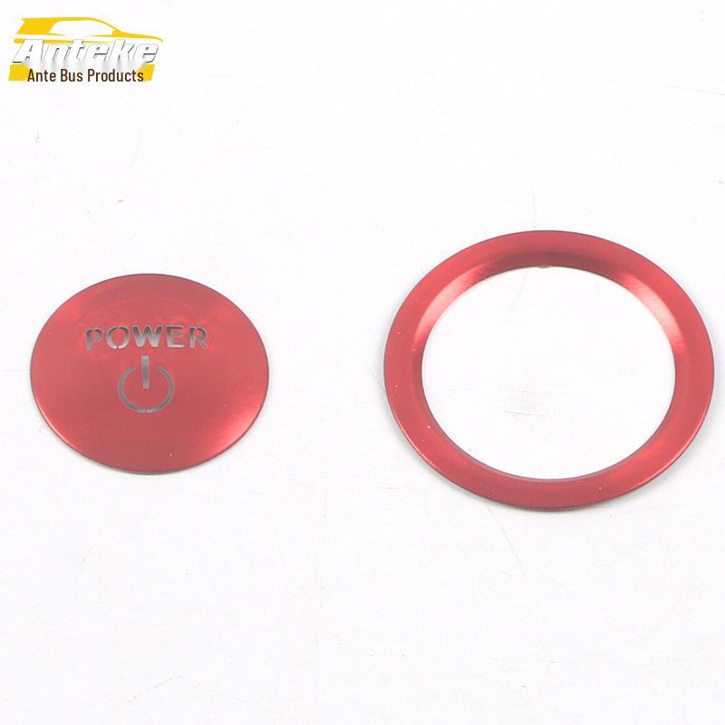 Camry 2021 Key Start Button Sticker & Aluminum Alloy Lighter Button Accessory