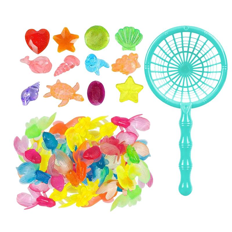 Children Colored Plastic Gem Simulated Goldfish Pool Accessories Water Play Summer Outdoor Sports Swim Pool Decoration TMZ