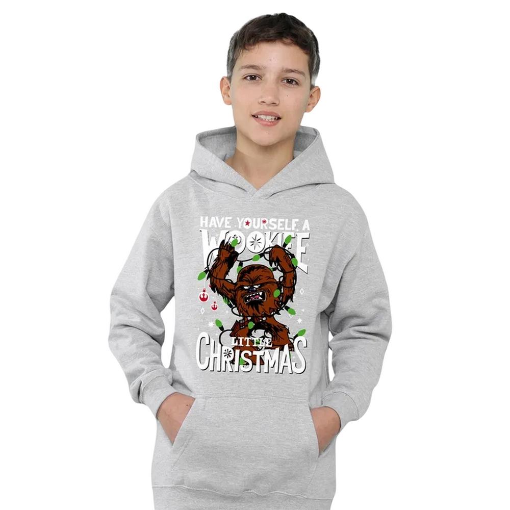 Star Wars Childrens/Kids A Wookie Little Christmas Heather Hoodie