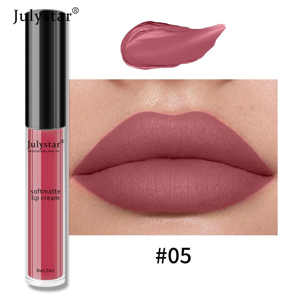 Makeup Matte Lip Glaze Liquid Lipstick Women's Velvet Matte Surface Lasting Non-stick Cup Lip Gloss