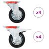 VidaXL 8 Pcs Swivel Castors 100 Mm