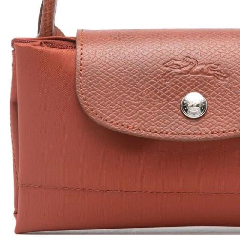 Longchamp Le Pliage Small Handbag With Silver Metal Fastening Women handbags Brown L1621919404