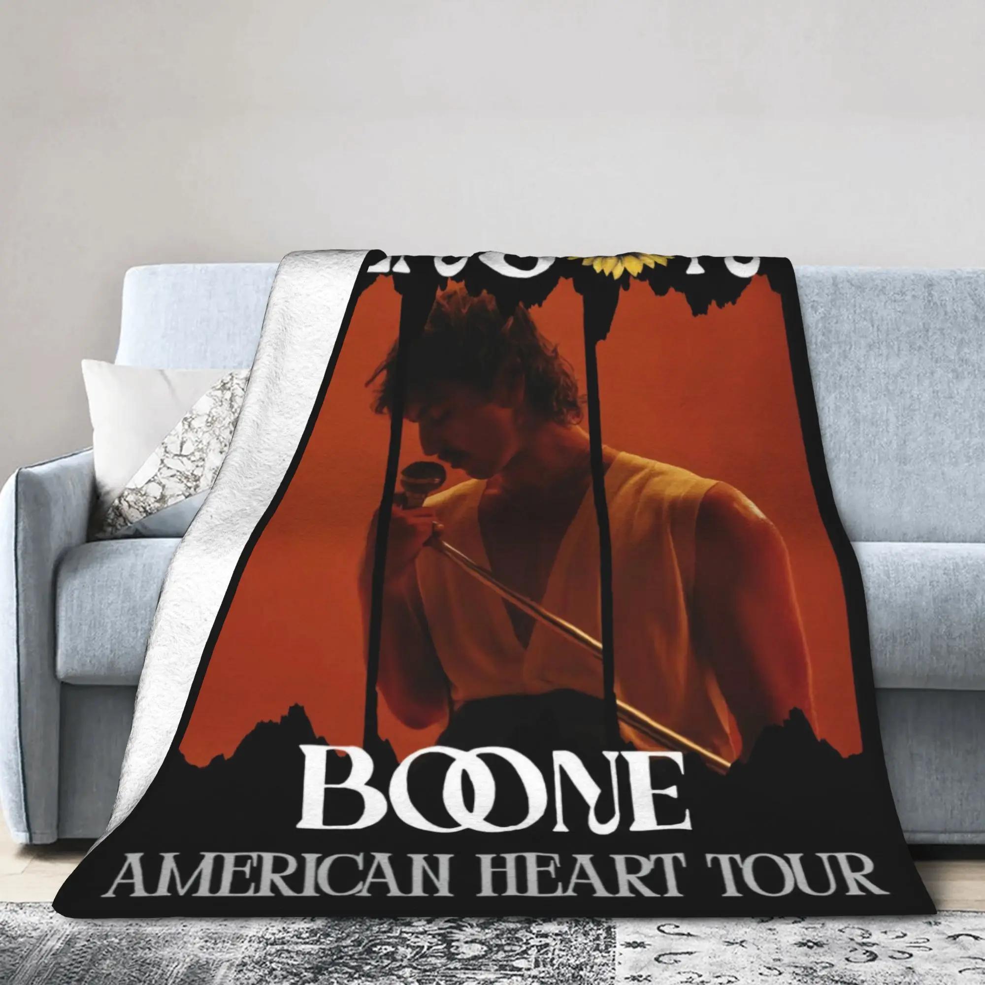 

Benson Boone American Heart Tour Soft Warm Throw Blanket for Winter Quality Bedspread for Couch Bed Home Decor Gift 40x50in