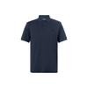 EA7 Solid Color Button Straight Fit Short Sleeve Polo Shirt Men Polo Shirts Navy-Blue 8NPF09-PJNQZ-1578