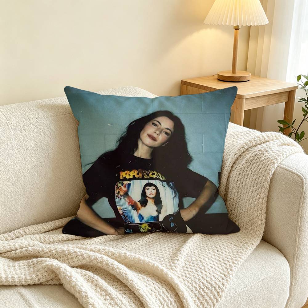 Singer M-Marina and the Diamonds Square Double-Sided printed Pillow Case Bedroom Bedside Pillow Sofa Cushion Cover