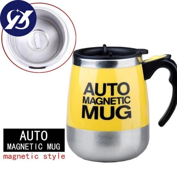 Automatický samomíchací magnetický hrnek Kreativní nerezová ocel Nádobka na míchání kávového mléka Mixér Lazy Smart Mixer Tepelná nádoba