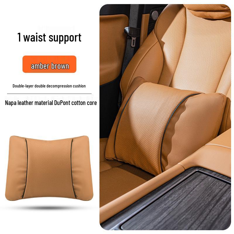 BMW Kopfstützen-Nacken- und Lendenwirbelstützkissen-Set für 3er/5er Serie & X1/X3/X5/X6 - Universell, Ganzjahres