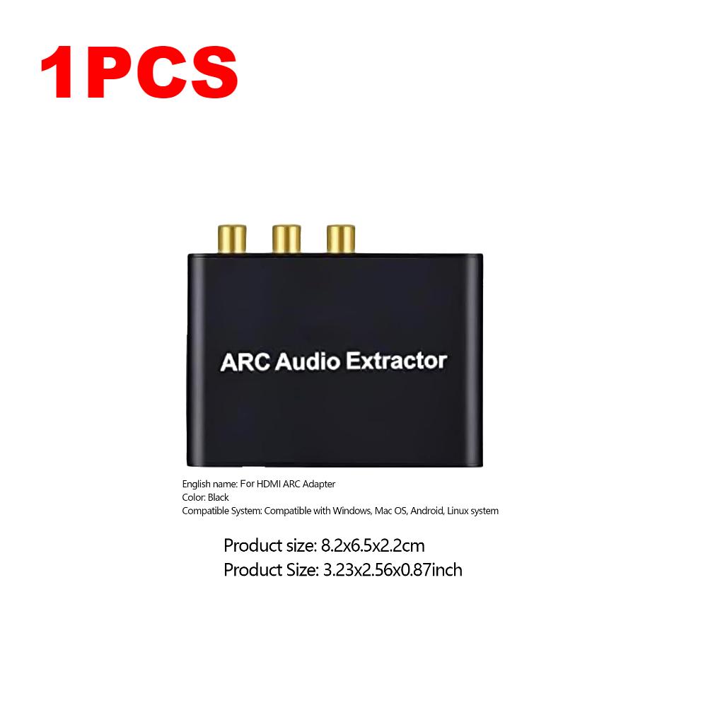 HDMI-Compatible ARC Audio Extractor Return Channel Converter ARC To SPDIF Coaxial 3.5mm Jack Adapter for HDTV Soundbar Amplifier