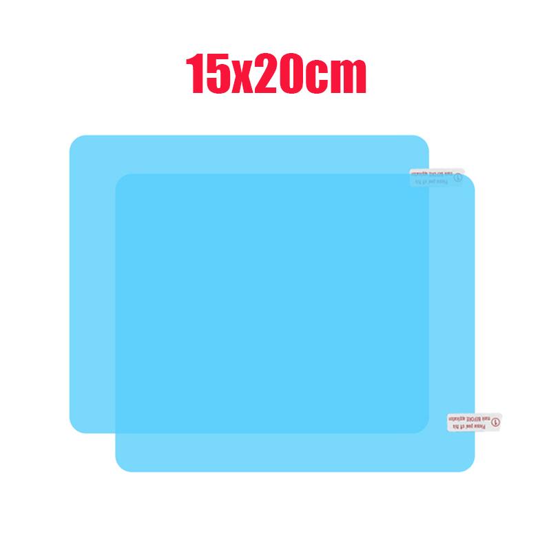 2Pcs Car Rainproof Film Car Rearview Mirror Protective Rain Proof Anti Fog Waterproof Film Car Sticker Accessories Oval Square