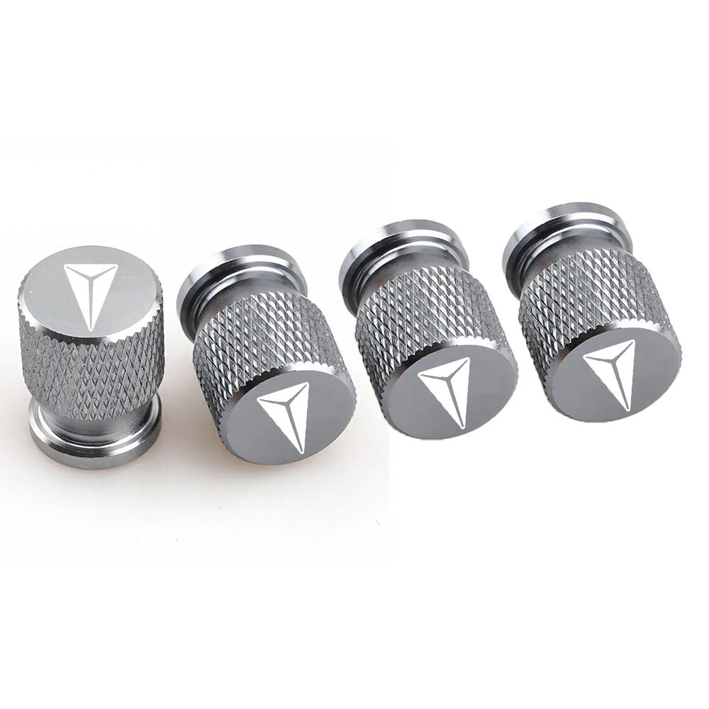 4pcs Car Tire Valve Caps Emblem Metal Dustproof Cap Car Emblem Tire Valve Covers for Changan DEEPAL S07 G318 S09 S05 L07 SL03