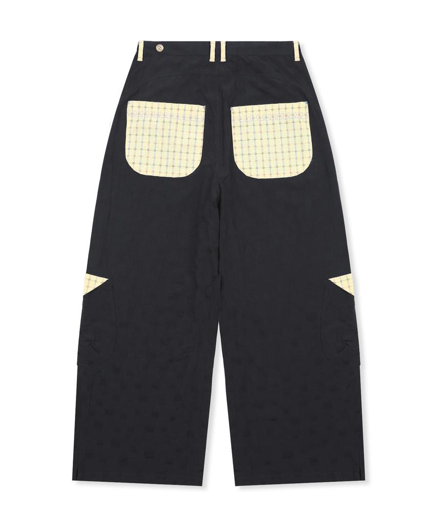 RuNaKi'Hu' Wxp092 Sukeru Kokoro Linen Layered Pants (Black)