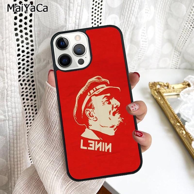 

lenin Soviet Union flag Phone Case Cover For iPhone 17 Air 16 16e 15 plus 11 12 13 14 pro max shell coque iPhone 11pro max