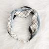 Chinese Retro Multi-Functional Magnetic Women'S Silk Scarf Small Strip Diamond Magnetic Buckle Small Scarf