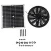 Round Ventilation Case Boosted Impeller Fan Powerful Airflow Energy-efficient Solar 12V Extractor Fan Anti-Mosquito Design