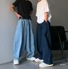 INS Übergroße Japanische Street Fashion Weitbeinige Denimhose Unisex