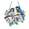Colorful Bird Acrylic Hanging Decoration Indoor Outdoor Garden Yard Window Wall