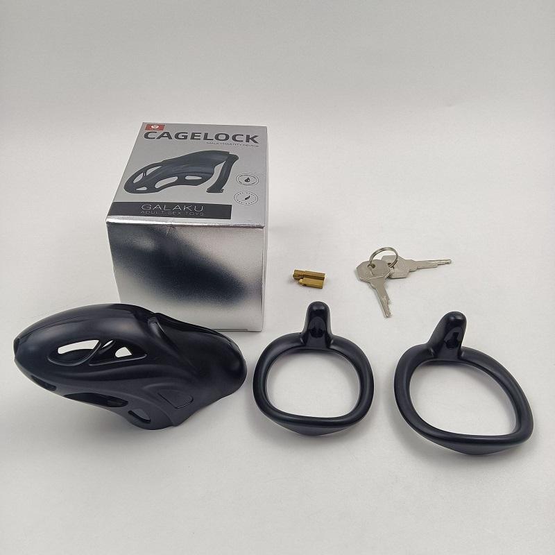 Bondage Belt Fetish Adult Sex Toys Male Chastity Device Cock Cage Penis Ring Lock for Men