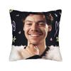 Harrys Styles Singer Pillowcase Soft Polyester Cushion Cover Decorations  Pillow Case Cover Seater Zippered cm