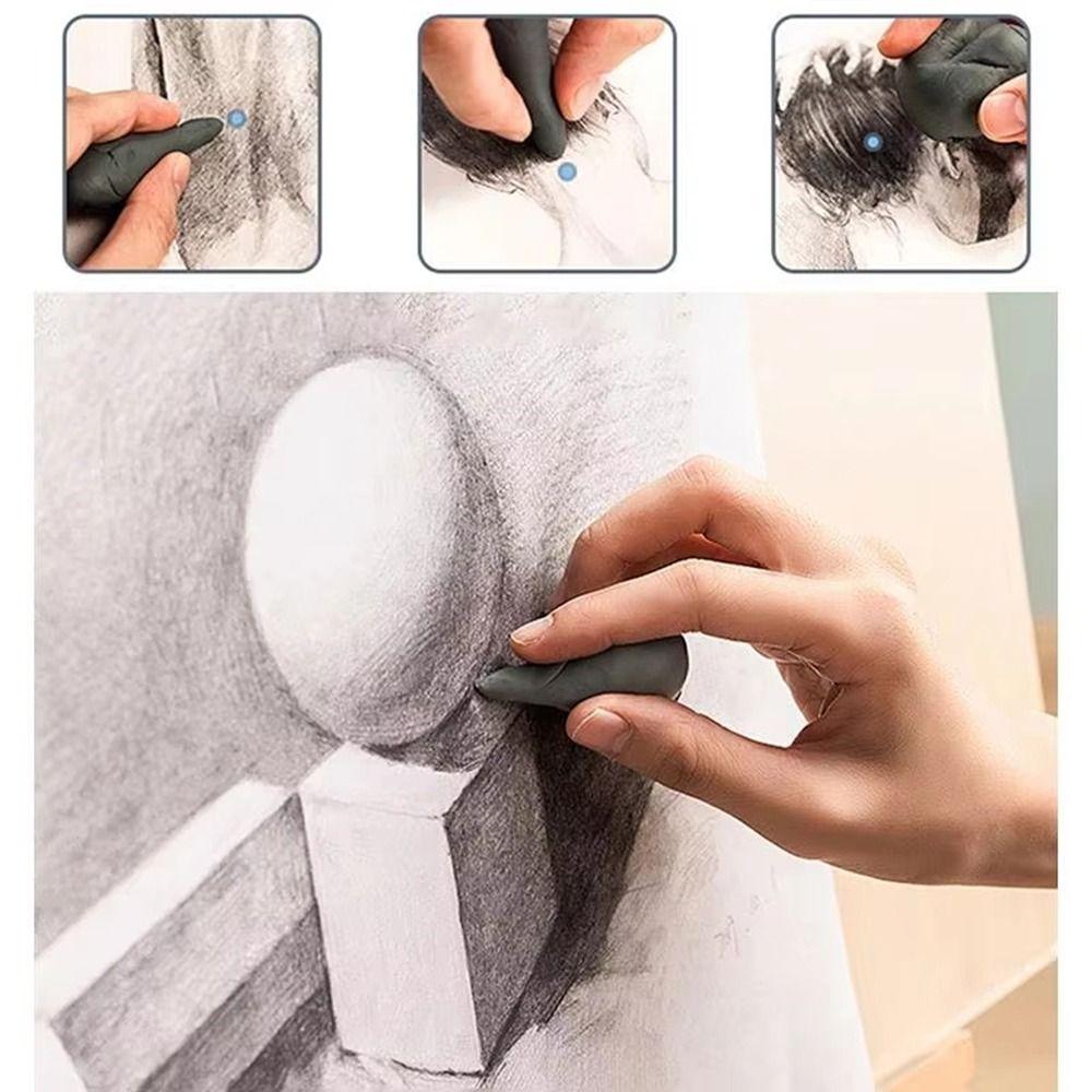 4Pcs Soft Sketching Erasers Moldable Art Eraser Correcting Plasticity Erasers  Art Students