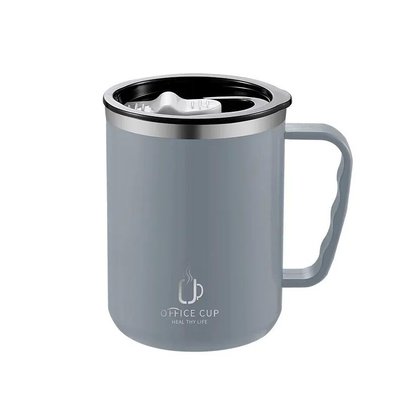 500ml Thermos Mug 304 Stainless Steel Coffee Cup With Handle Leak-Proof Vacuum Flask Insulated Cup Portable Thermal Water Bottle