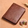 Folded Wallet Bag Business Clutch Bag Card Brand ID Card Holder Simple Men PU Wallet  Unisex