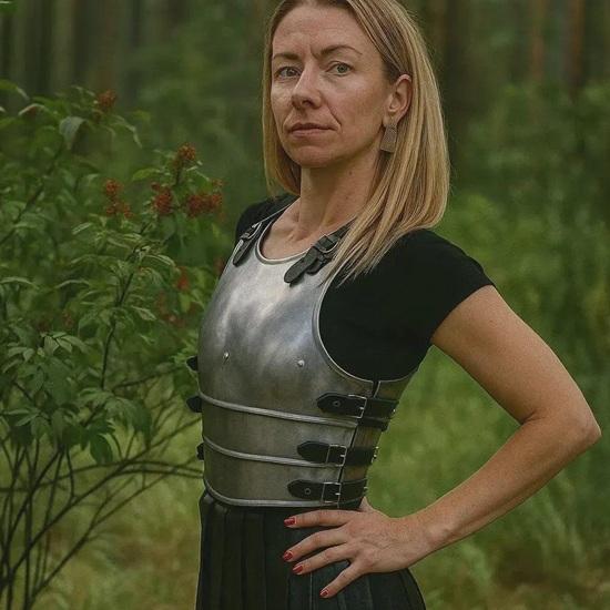 Steel Warrior Queen Corset Fantasy Cosplay Armor for Women Handmade Medieval Armor Corset Fantasy Elf Warrior Costume
