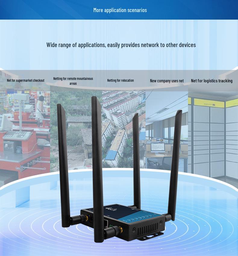 Cross-America 4G LTE Wireless Router: Eurasia Smart Full Network Access WiFi Router.